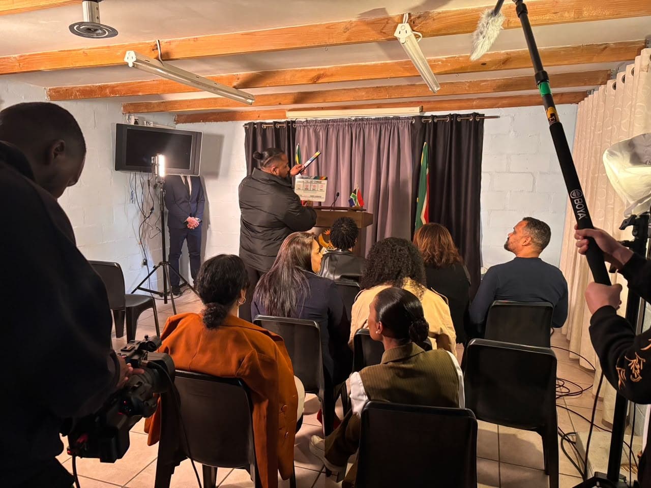 Azaiah Studios on set